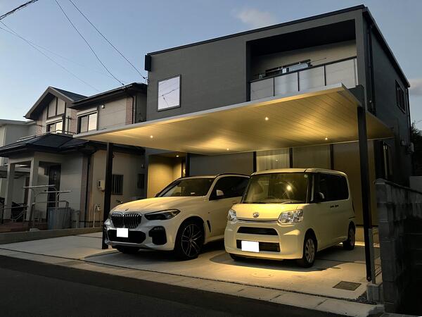 夜が楽しみになるライティング外構